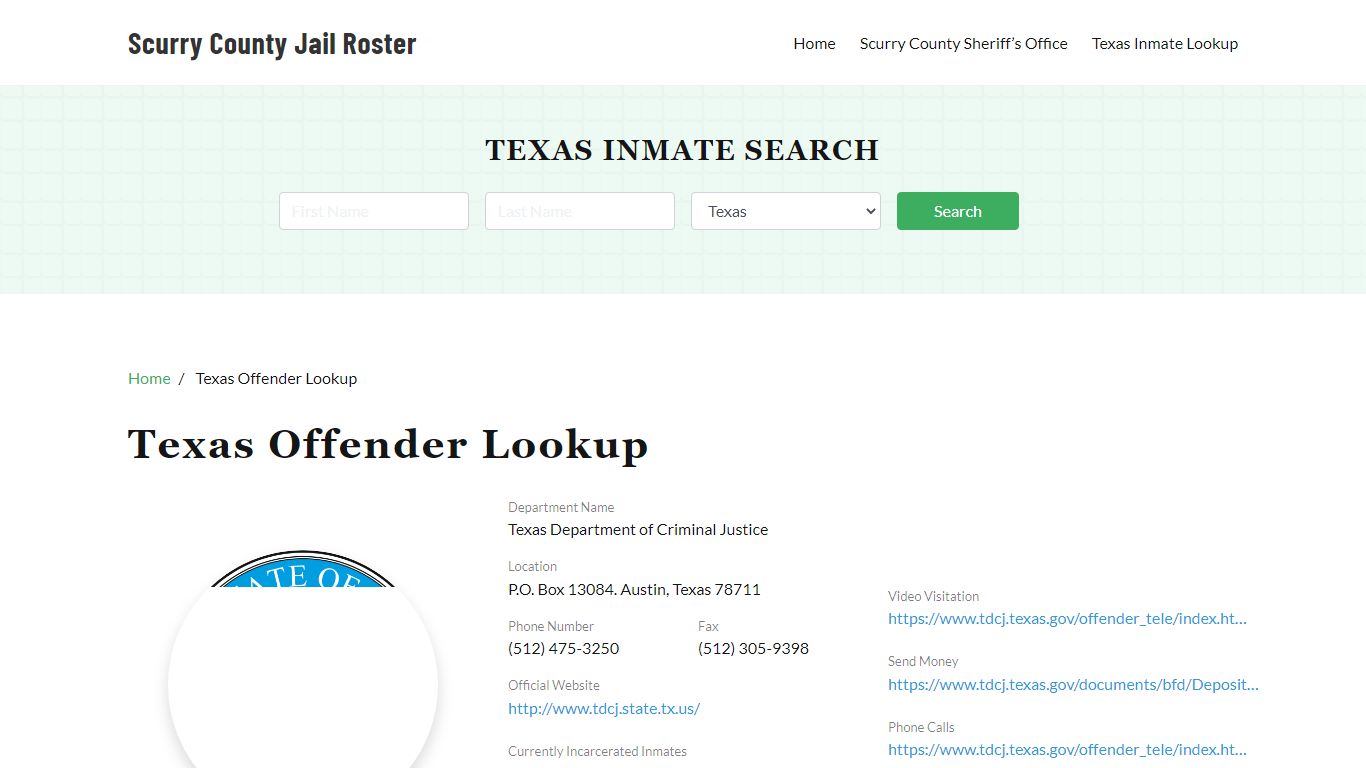 Texas Inmate Search, Jail Rosters